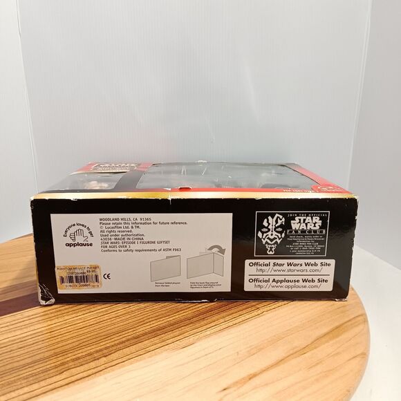 Star Wars Episode 1 Figurine Gift Set Darth Maul, Obi-Wan Kenobi, Qui-Gon Jinn.. - Picture 5 of 5